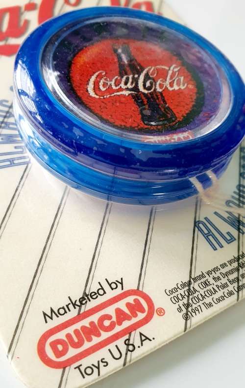 VINTAGE - GENUINE 1997 COCA COLA DUNCAN YOYO - ORIGINAL PACKAGING - VERY RARE & HIGHLY COLLECTIBLE